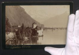 Fotografie Chillon, Ortsansicht mit idyl