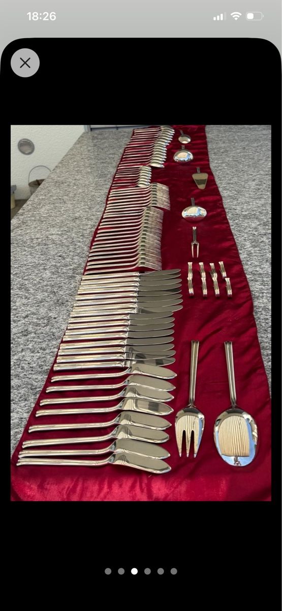Set di posate: 87 teilige Silberbesteckset  – Usato da Thürnen venduto da schmiedekunst 3