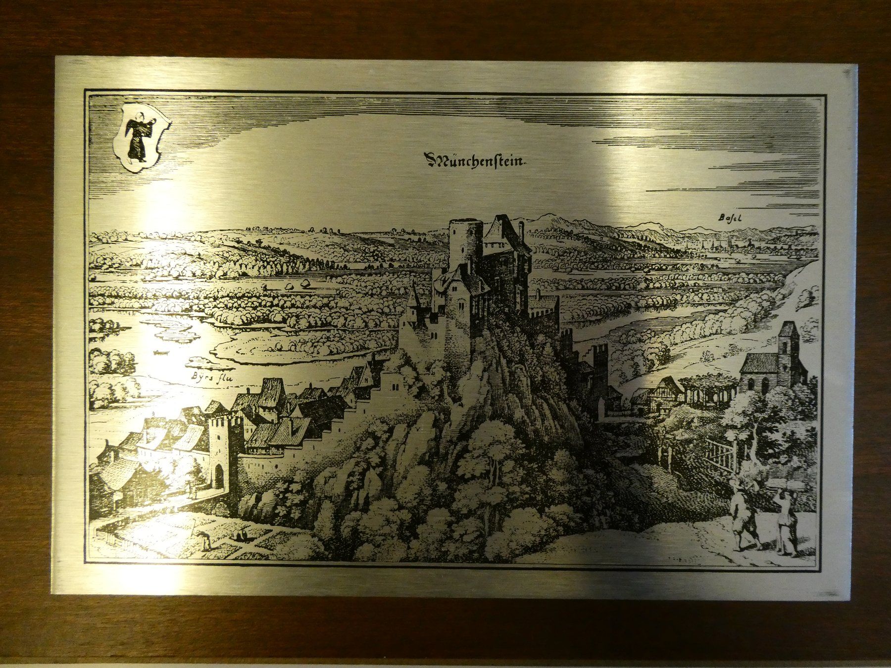 Poster & Bilder: Kleines Wandbild/Metalltafel "Münchenstein" – Gebraucht aus Münchenstein von tsp01 1