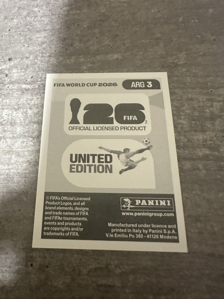 Panini Sammelbilder & Trading cards: ARG 3 , FIFA WORLD CUP 2026 PANINI  – Neu (gemäss Beschreibung) aus Frauenfeld von 1PegPeg1 1