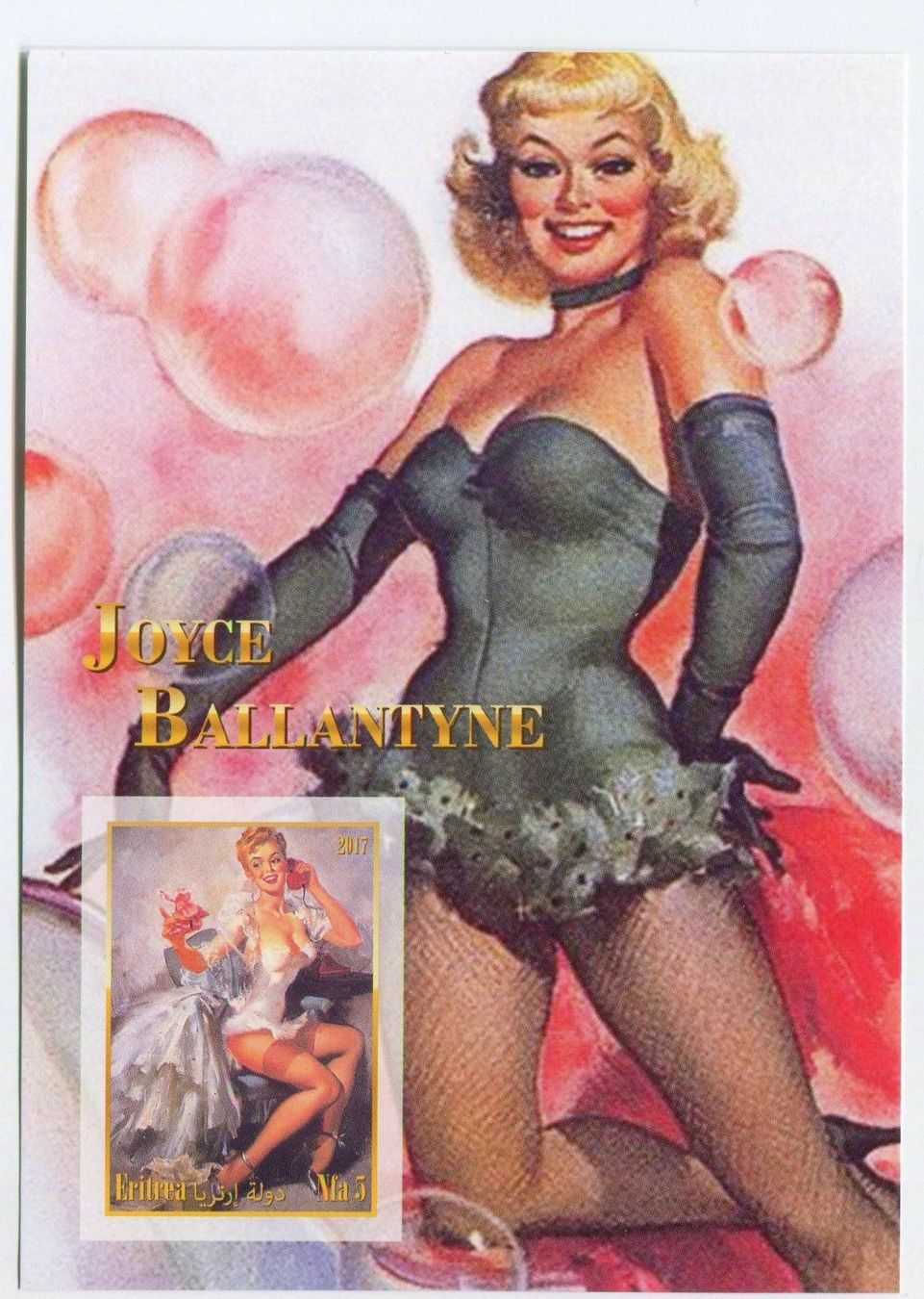 Tutti i francobolli: Block "Pin-up". Eritrea. – Nuovo e nell'imballaggio originale da Basel venduto da Butsch5