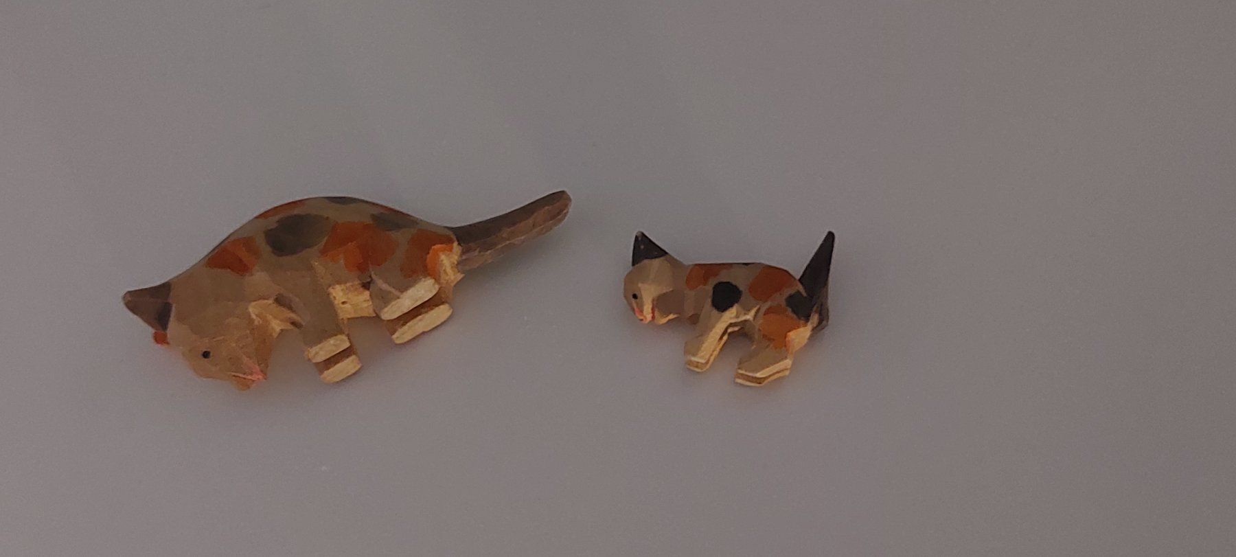 Statuette: 2 Katzen aus Holz handmade – Usato da Wil SG venduto da ram_c5j2 1