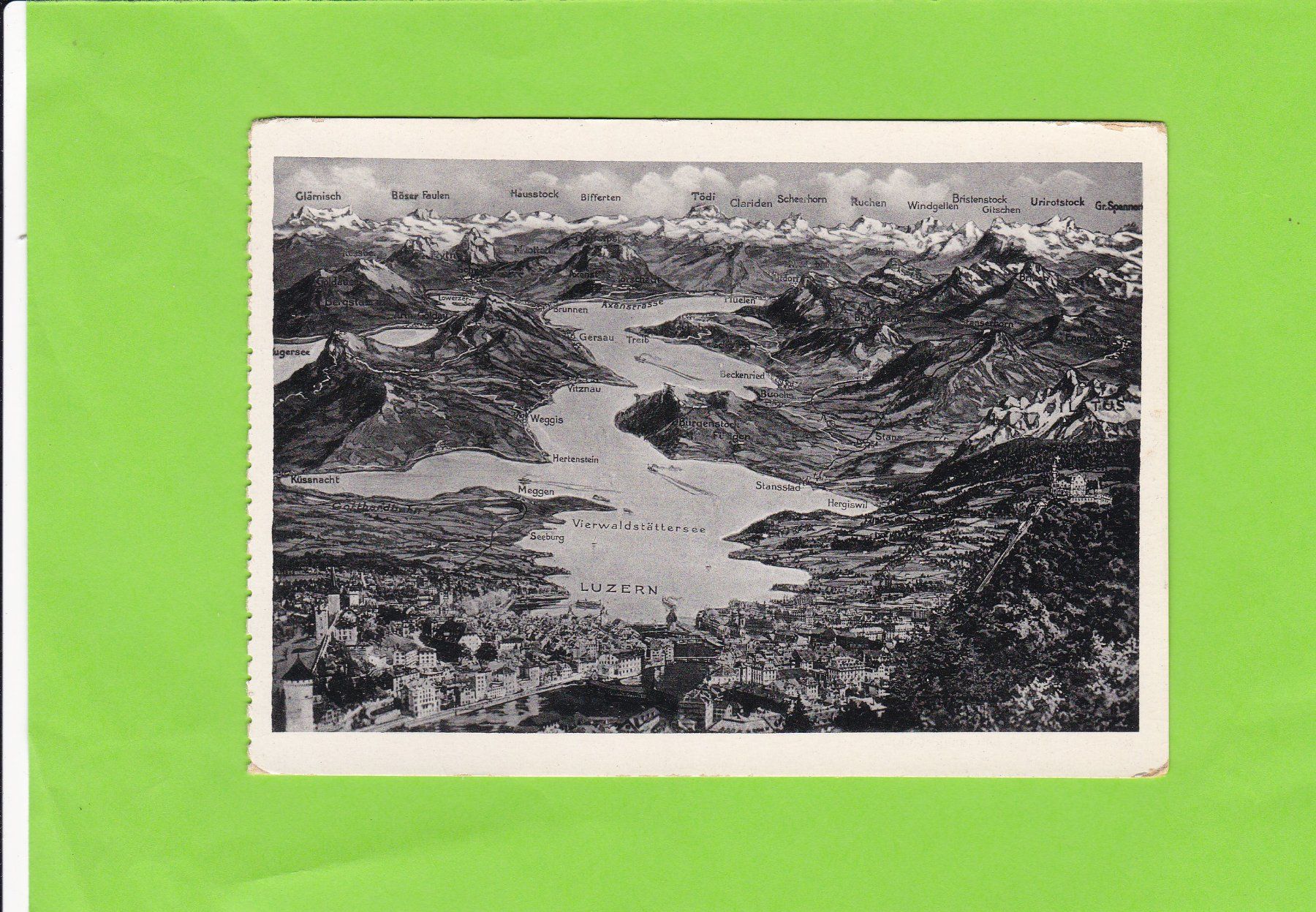 Cartoline postali: Panorama Vierwaldstättersee – Usato da St. Peterzell venduto da neckertal
