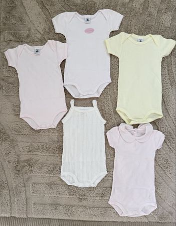 5 Petit Bateau Bodys Baby Grösse 67 cm Baumwolle