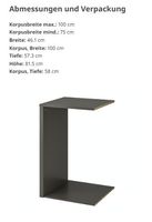 IKEA Komplement Trenner für PAX Schrank 75x50 dunkelgrau