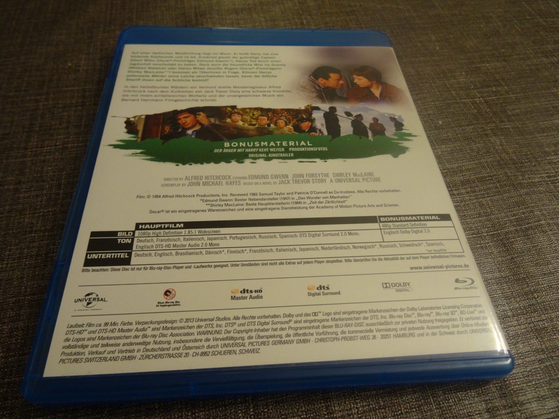 Tous les DVDs: Immer Ärger mit Harry Blu-ray Alfred Hitchcocks – D'occasion à Olten par Disc-Verkauf 2