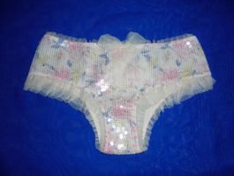 VICTORIA'S SECRET HIPHUGGER MIT PAILLETTEN, S, NEU