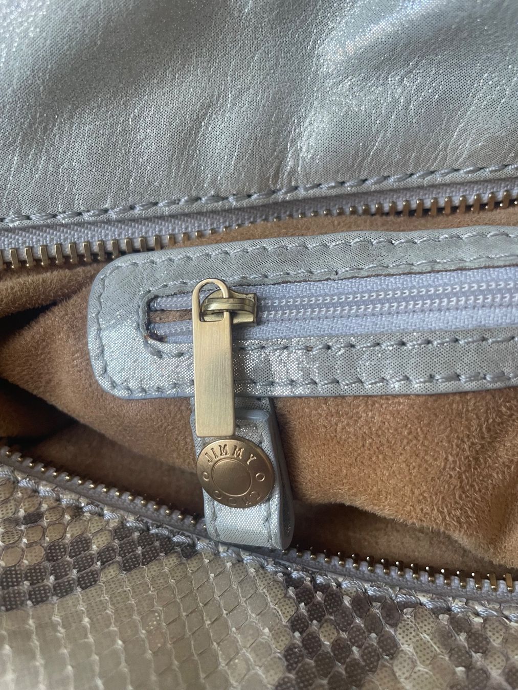 Jimmy Choo Borse da donna: VINTAGE JIMMY CHOO LARGE PYTHON & LEATHER BAG – Usato da Minusio venduto da Pink222 2
