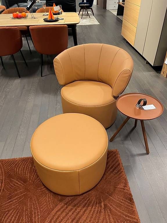 Fauteuils: ROLF BENZ 684 Sessel mit Hocker – D'occasion à Volketswil par wirzwohnen