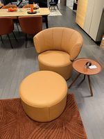ROLF BENZ 684 Sessel mit Hocker