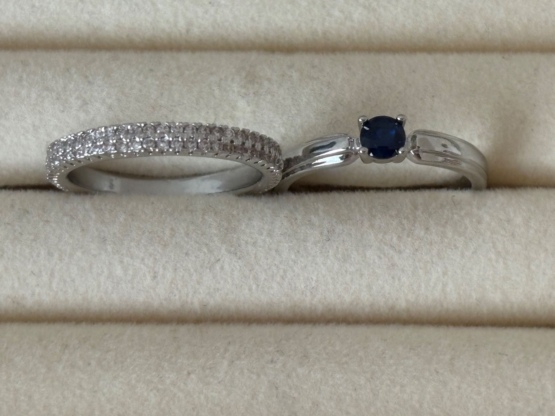 Anelli: Luxus Elegante Gr.19/9 Duo Ring Memoire Farbe : Silber – Nuovo (secondo la descrizione) da Biel-Bienne venduto da Roserosse13 5