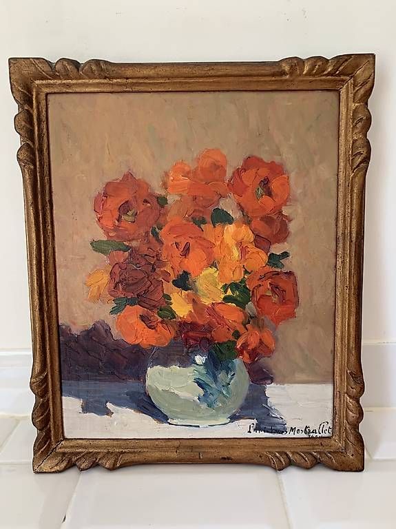 Dipinti: Paul Louis Mestrallet nature morte – Usato da Montreux venduto da Barber_Swiss_Vintage