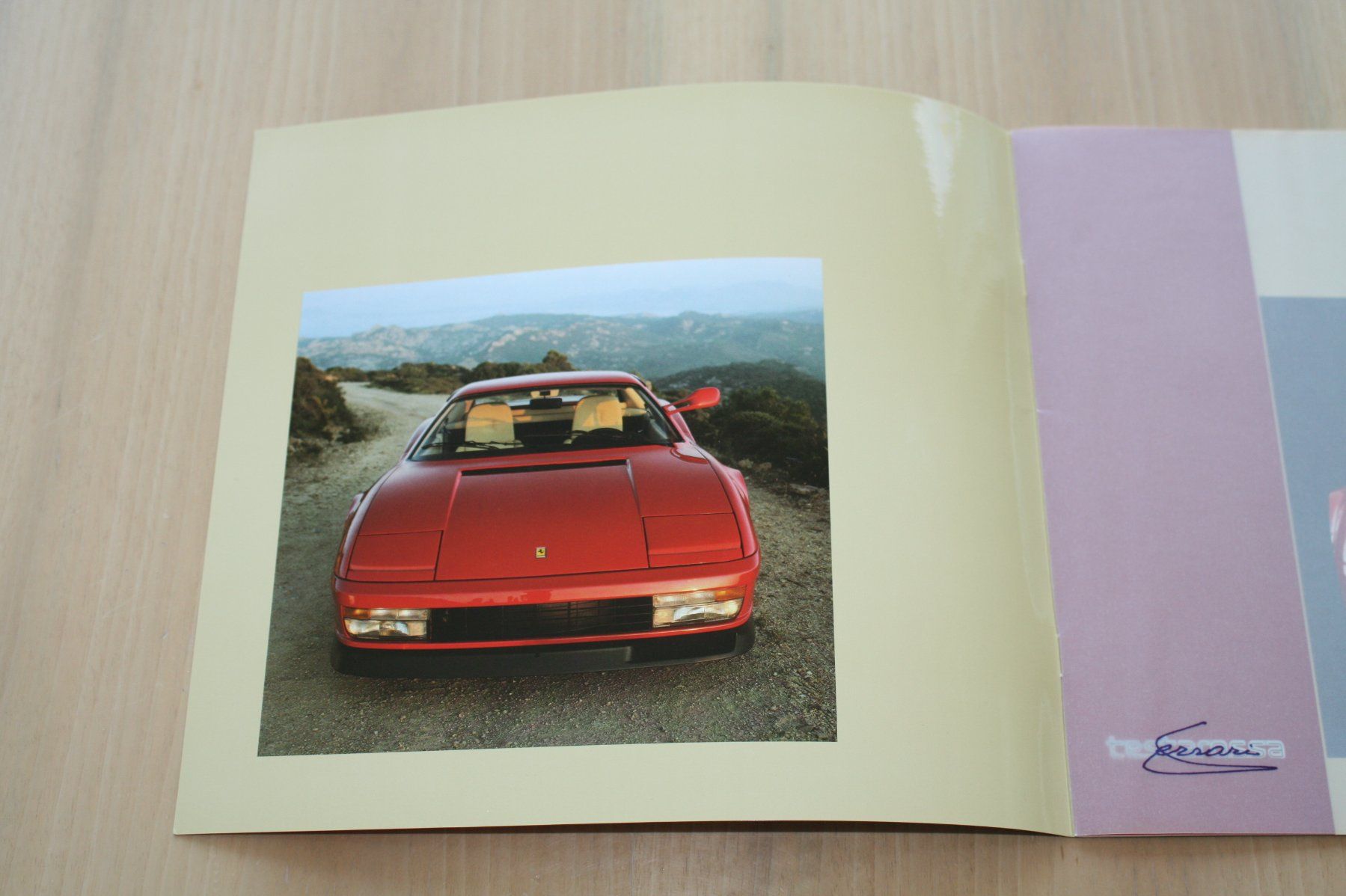 Ferrari Documenti: Ferrari Testarossa Prospekt 1988 – Usato da Wikon venduto da erwin400 1