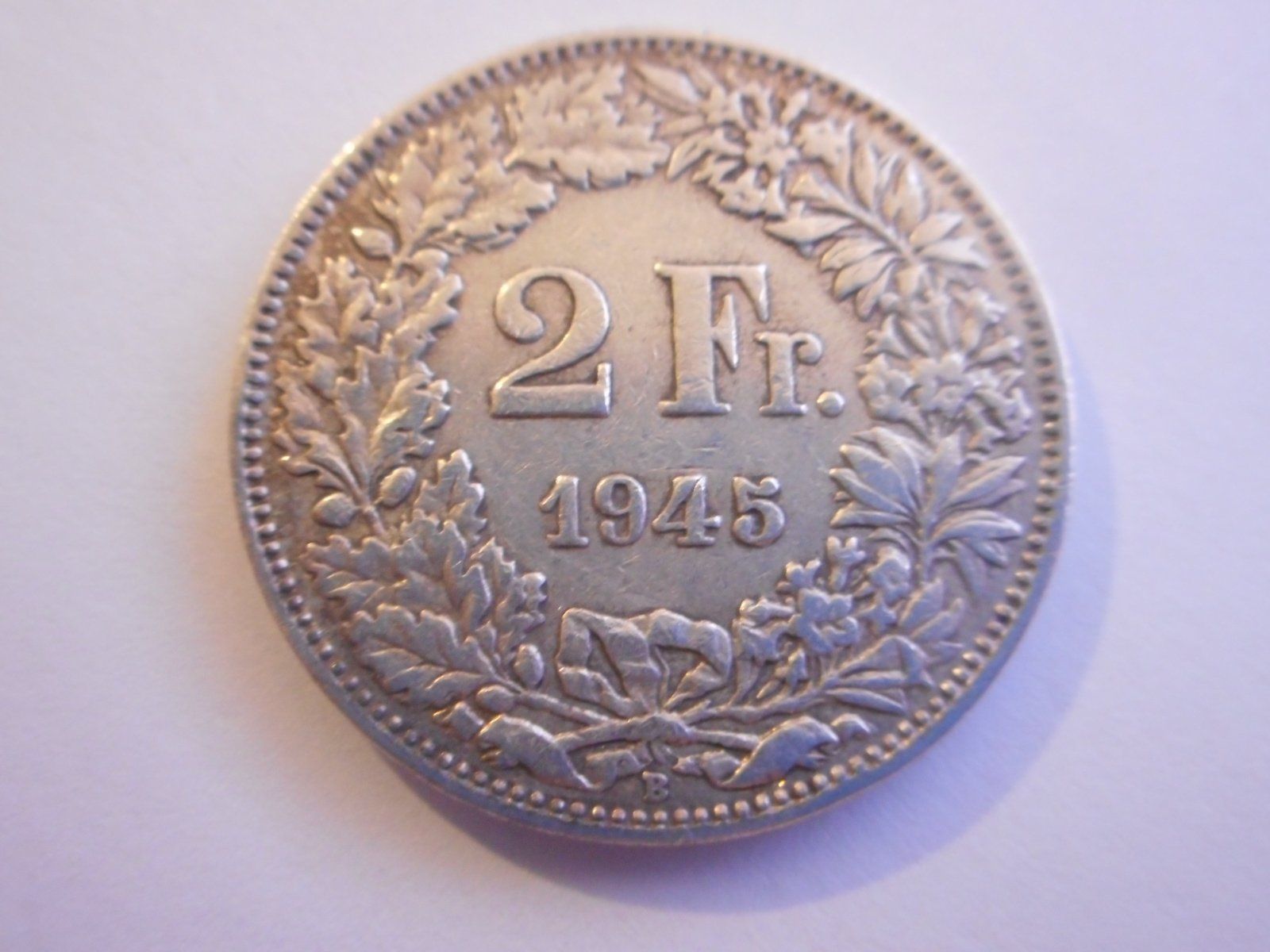 Tutti le monete: 2 Fr. 1945  silber – Usato da Kriegstetten venduto da pizlad2010