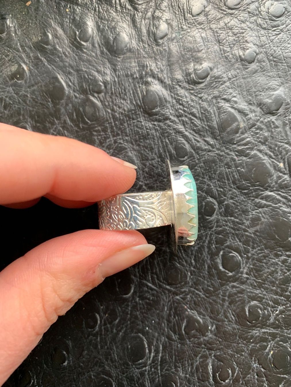 Anelli: Amazonit Ring – Nuovo (secondo la descrizione) da Birsfelden venduto da Exclusivity 1