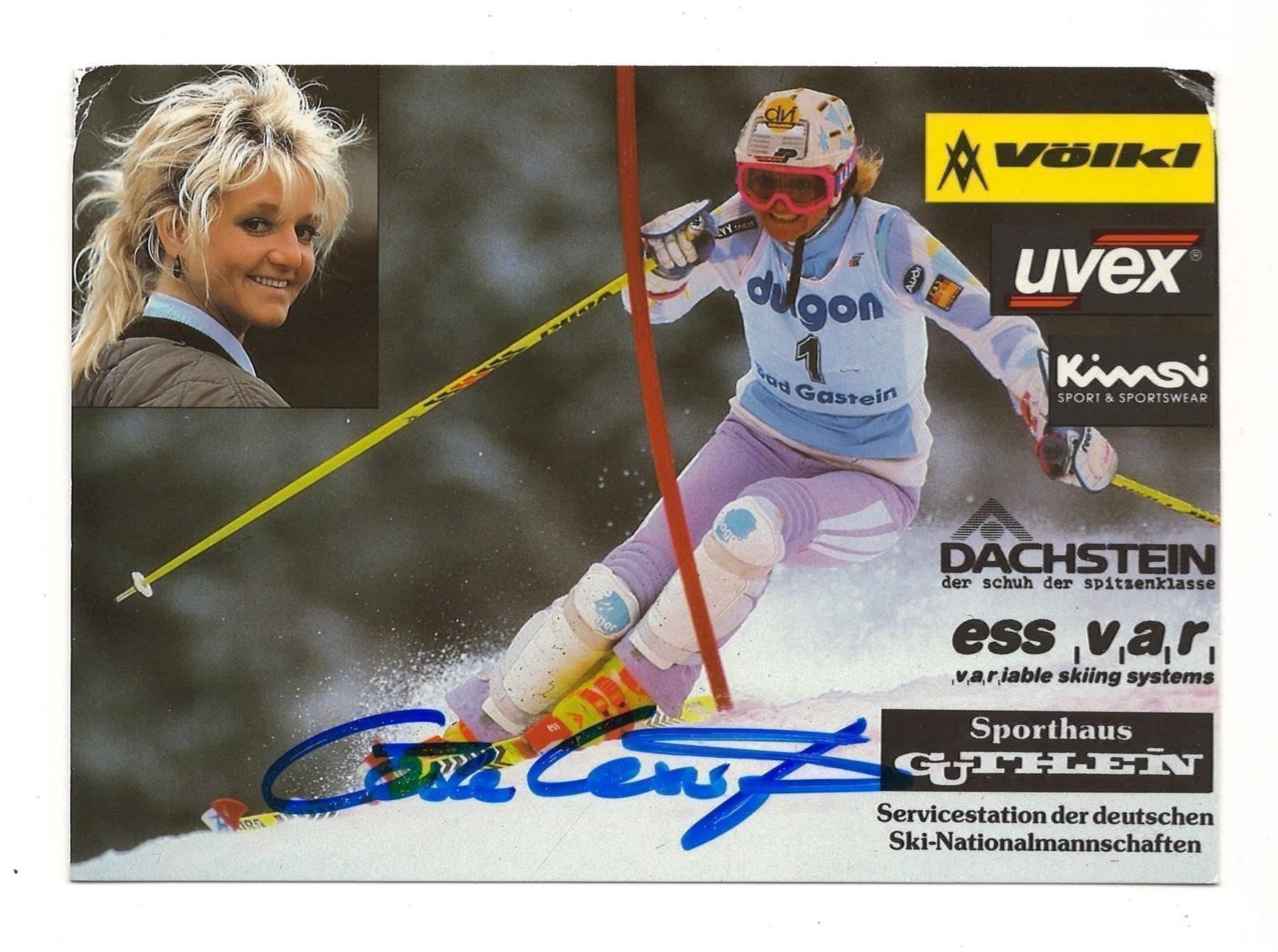 Autografi: CHRISTA KINSI KINSHOFER   2 x OLYMPIA 2. – Usato da Basel venduto da verano1000