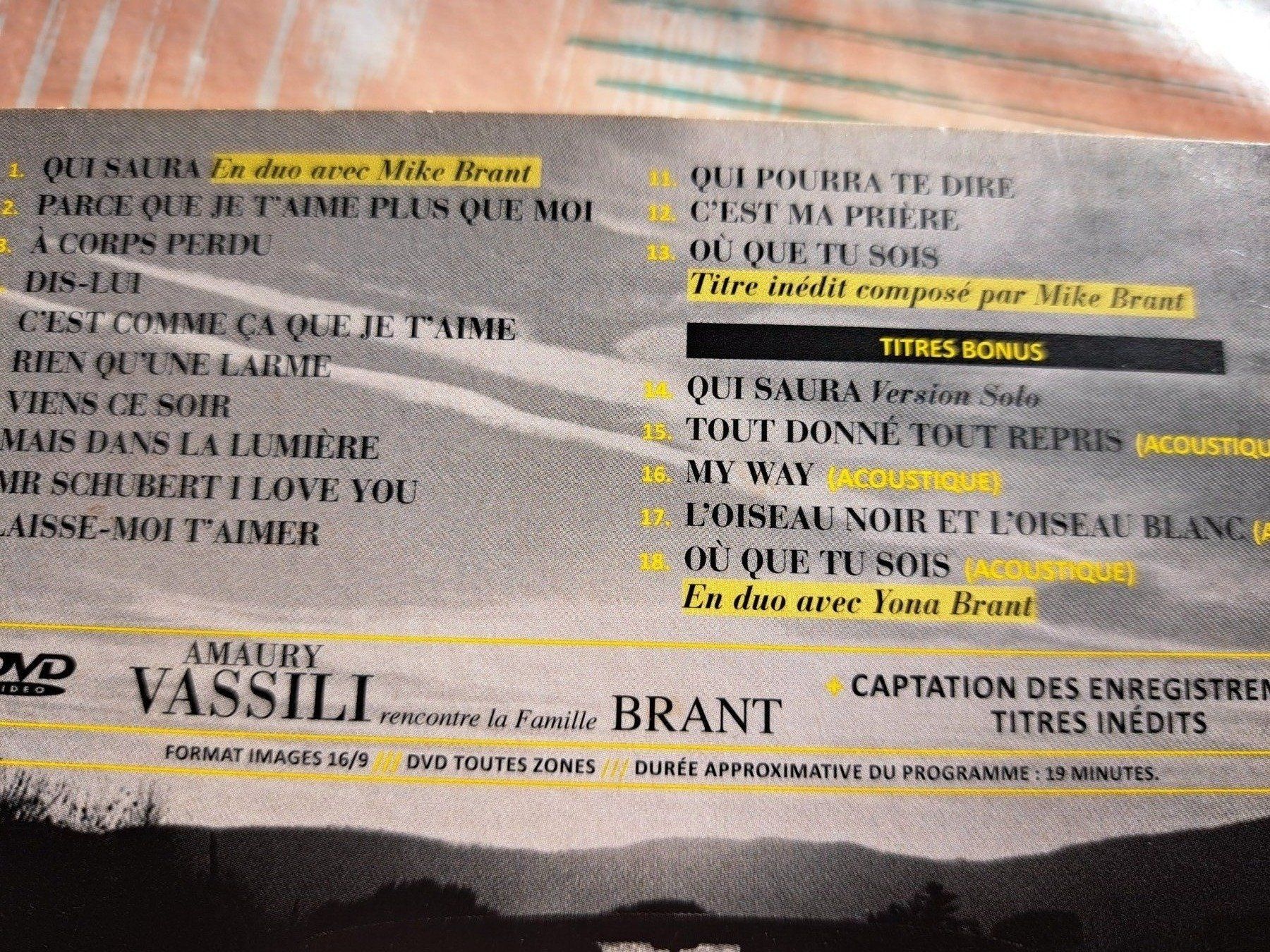 CD: CD Amaury Vassili chante Mike Brant – Usato da Pully venduto da bro_n52j 2