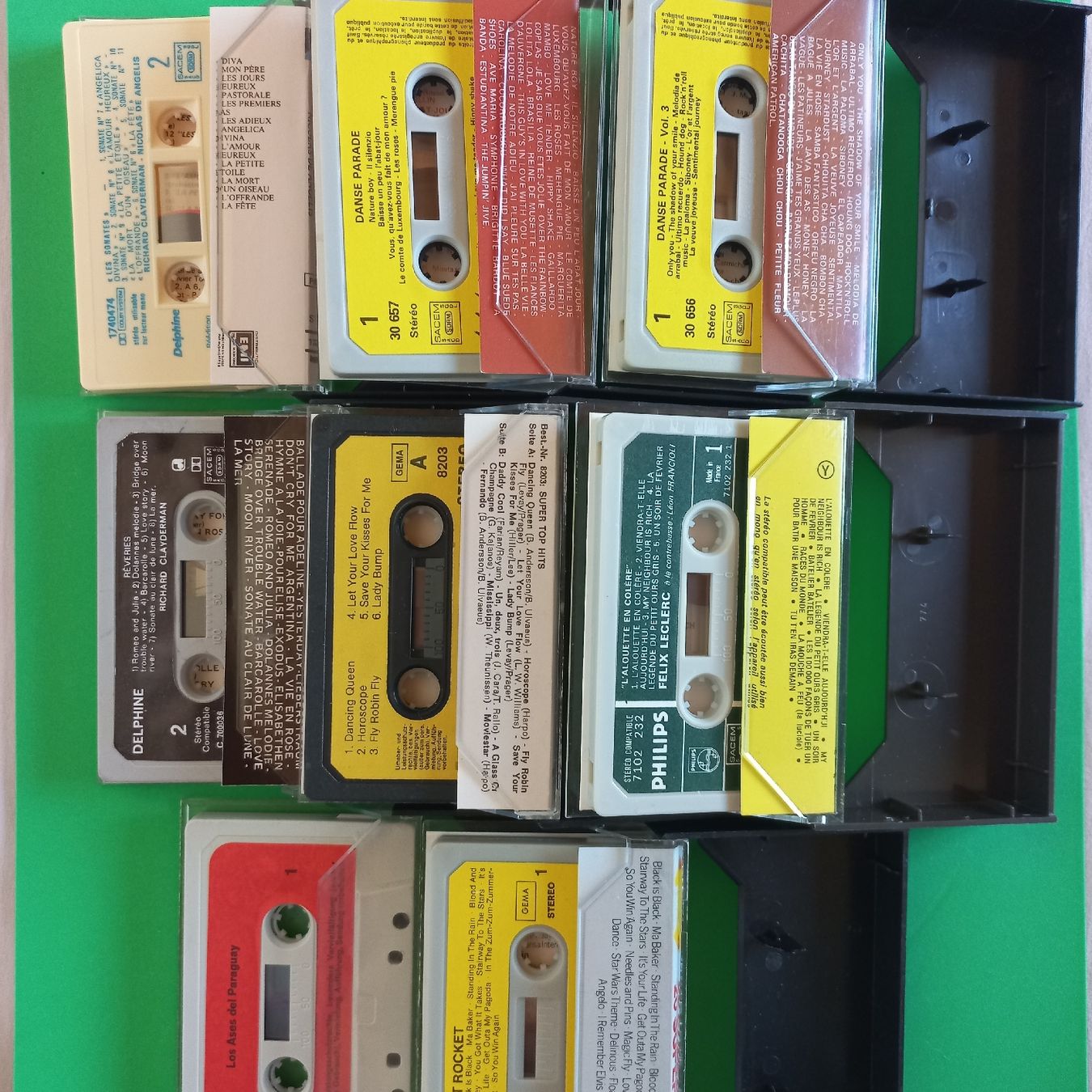Musicassette: Lot de 8 cassettes audio vintage. – Usato da Dompierre FR venduto da fat_xth5 3