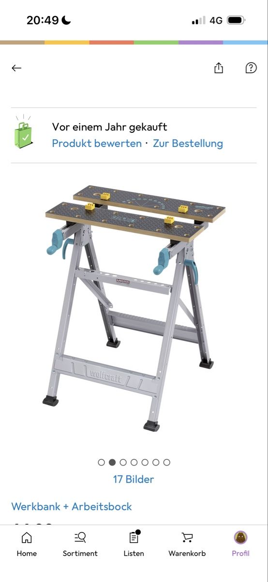 Wolfcraft Banchi da lavoro: wolfcraft 1 MASTER 200 - Spann- und Arbeitstisch – Nuovo (secondo la descrizione) da Langnau i. E. venduto da carpet6 2