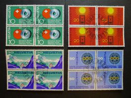 1967 Nr. 449 - 452 im 4er Block mit ET-Stempel