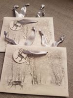 2 x Geschenksäckli mit Winterlandschaft