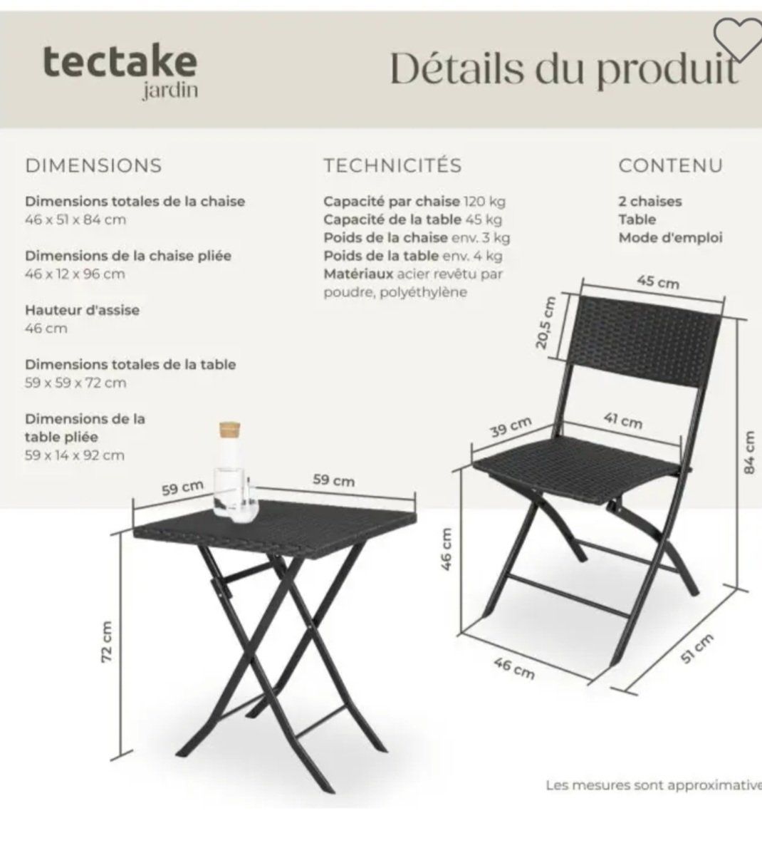 Set de table et chaises: Table avec deux chaises – D'occasion à Saxon par aur_2ffw 2