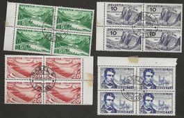 Schweiz Viererblock Pro Juventute 1931 gestempelt