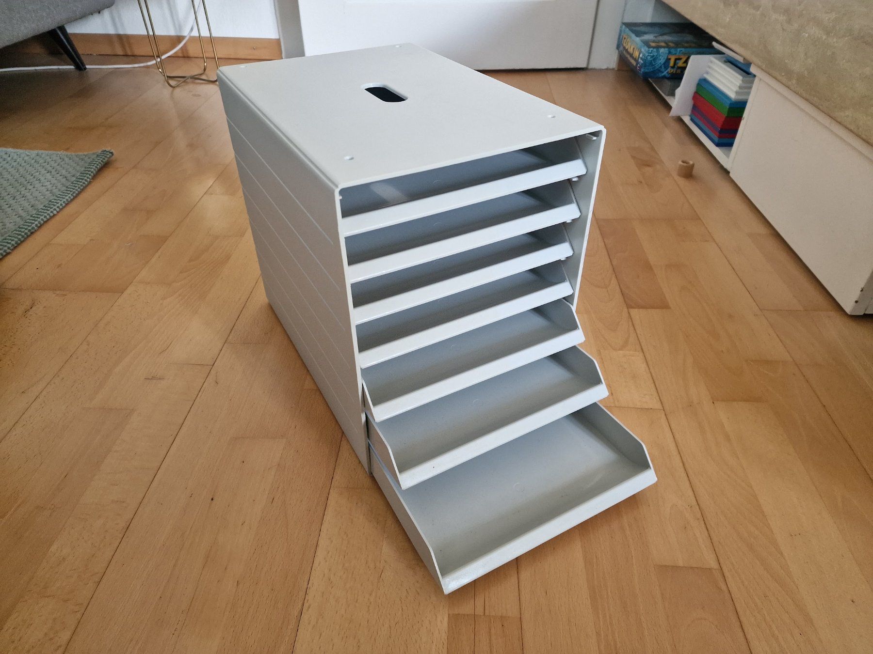 Sistemi di archiviazione: Schubladenbox Idealbox Plus, 7 Schübe, DIN C4, Kunststoff – Usato da Wabern venduto da ricar2do