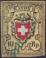 Rayon II (T.16 E-RO) breitrandige, farbfrische Marke, +ABART
