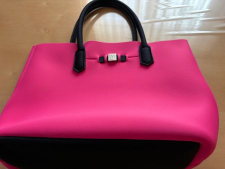 Save My Bag Handtasche Shopper Pink Schwarz Neuwertig