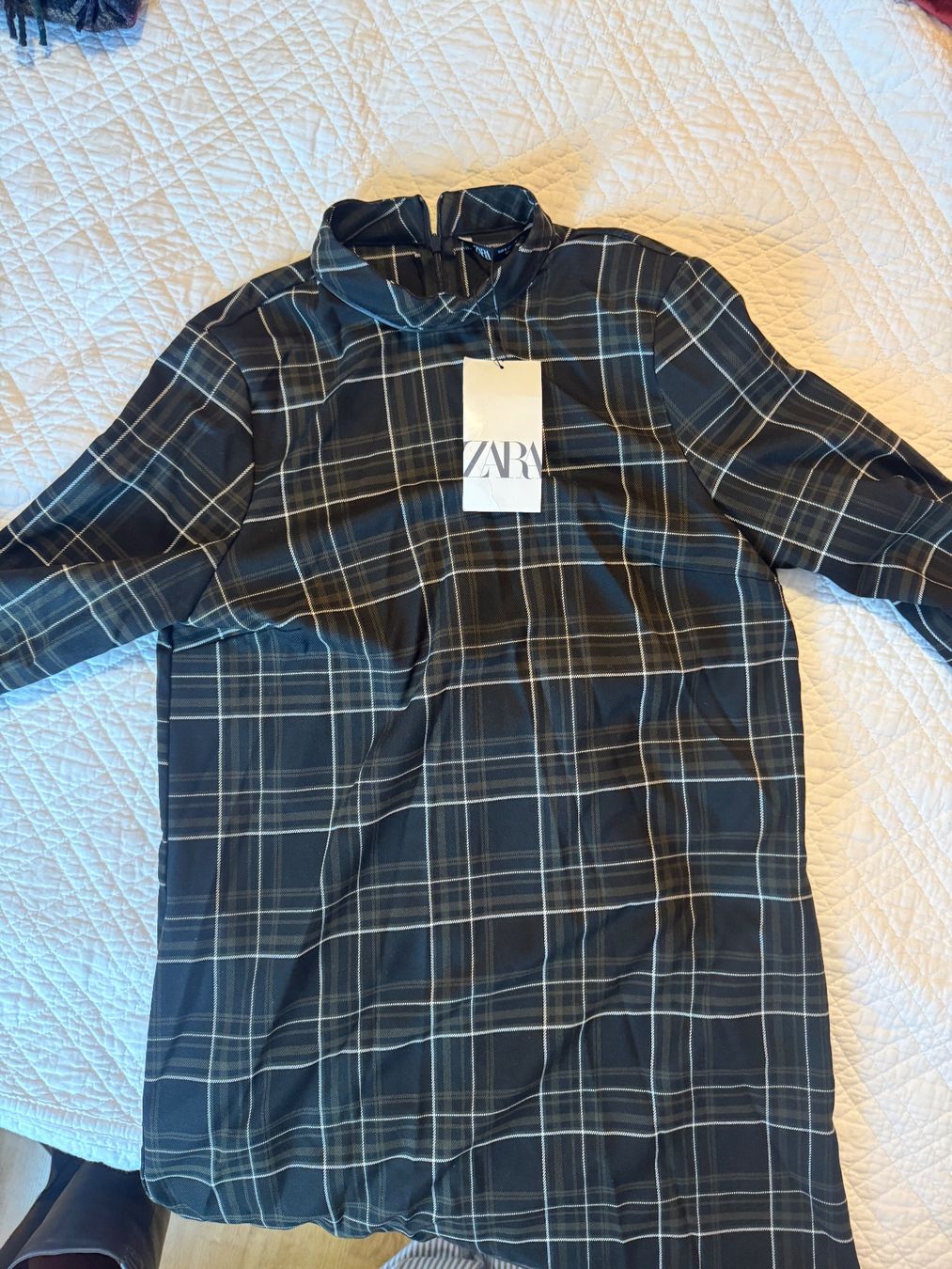 Zara Kleider: Plaid/Checked Zara dress XS – Neu und originalverpackt aus Zürich von Lovelyperfumes 1