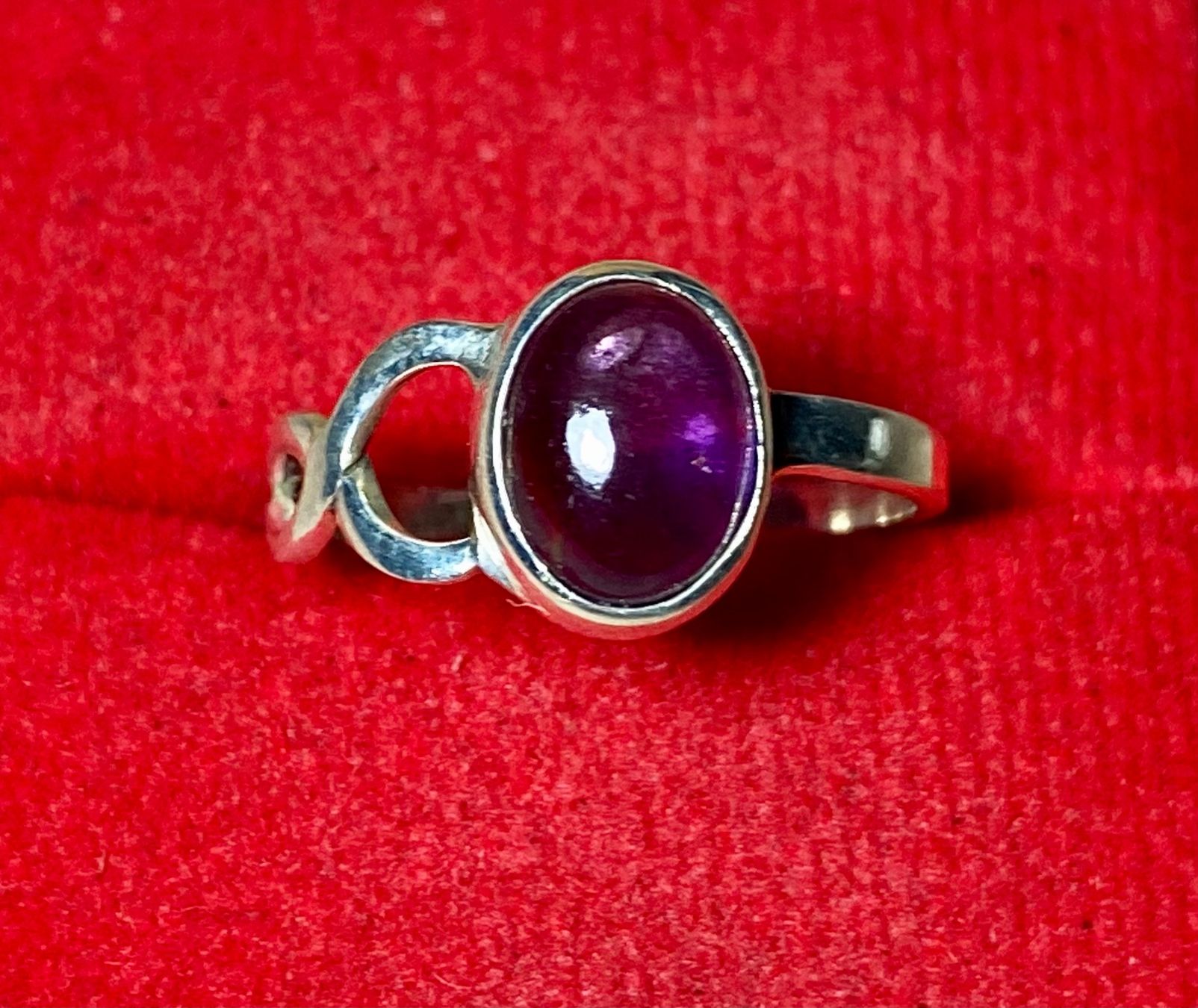 Anelli: kunstvoller Silberring - natürlicher Amethyst – Nuovo e nell'imballaggio originale da Laax venduto da Kiki_Kingdom3 2