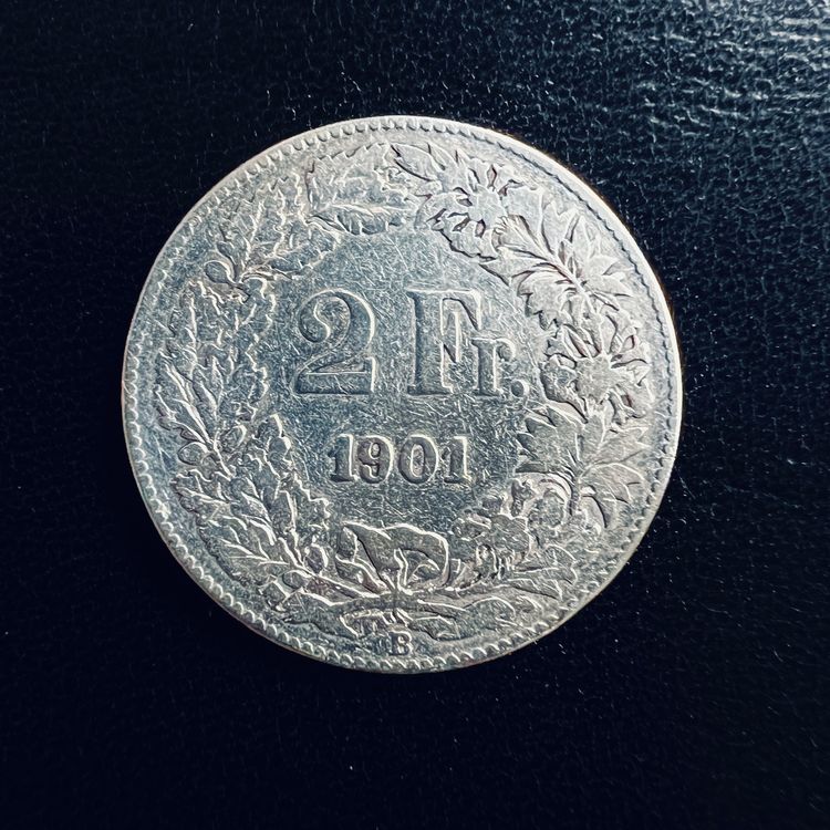 Tutti le monete: 2 Franken Silber / 1901 Rarität, ss – Usato da Zürich venduto da Capricorn-Vertrieb