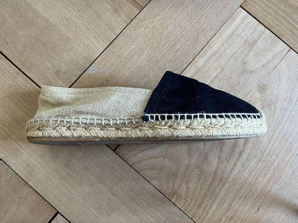 Scarpe da donna: Espadrilles Slipper Leder / Leinen Gr. 38 – Nuovo (secondo la descrizione) da Zürich venduto da its-love 2