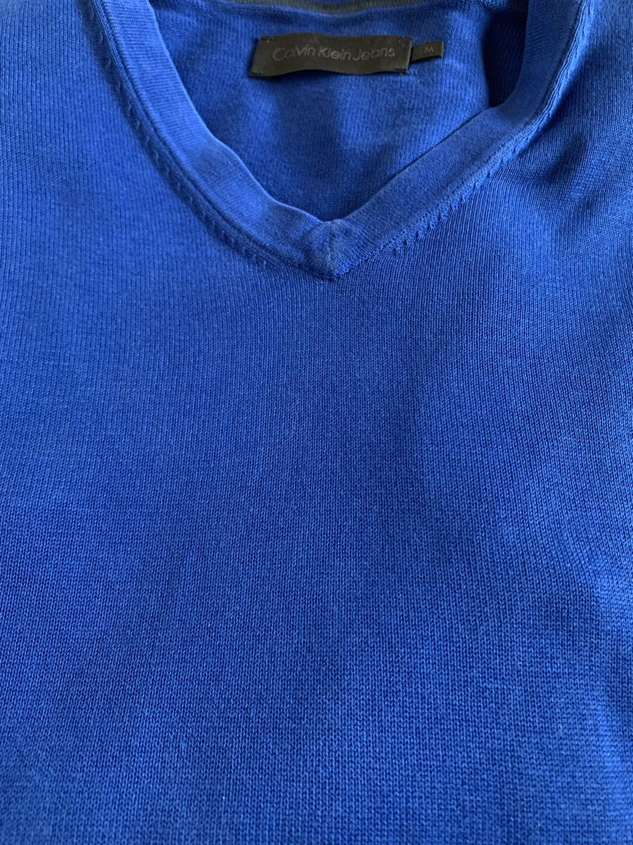 Pulls & Sweat-shirts: Pull Calvin Klein Jeans bleu Taille M en coton – Neuf (Voir description) à Prilly par Sissi_1009 7