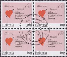 2014, Nr.1495 (Feldpost) Viererblock mit Ersttags-Stempel.