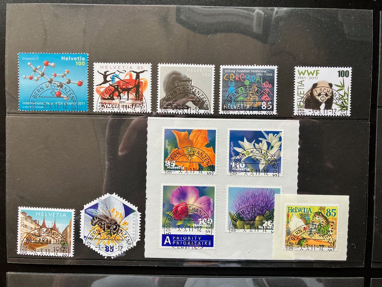 Alle Briefmarken: Jahresset 2011 Schweiz gestempelt – Gebraucht aus Nesslau von zueri6 1