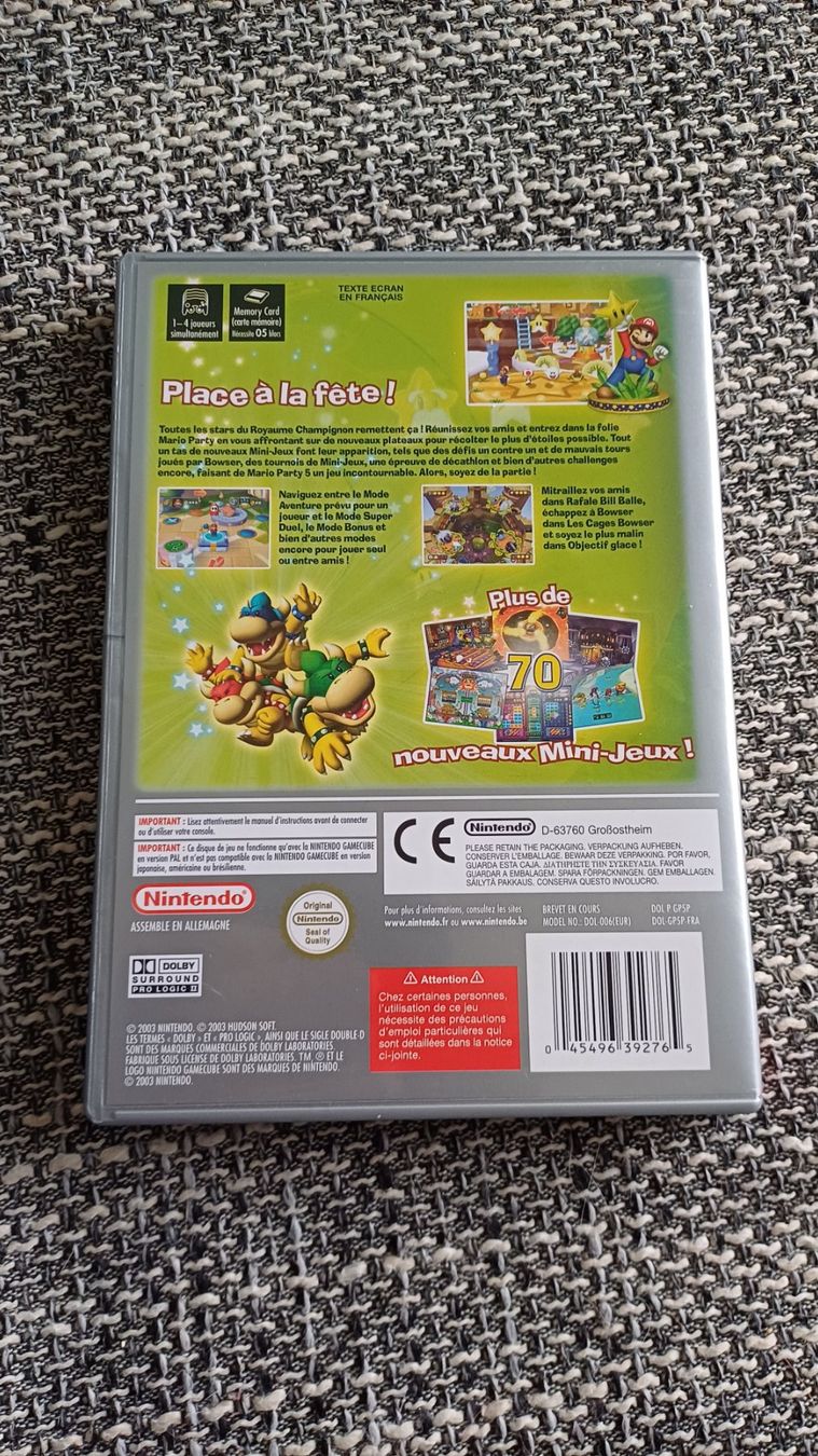 Jeux: MARIO PARTY 5 NINTENDO GAMECUBE – Neuf (Voir description) à Villars-le-Terroir par Hamtaro71 2