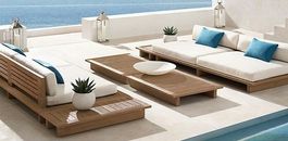 Sitzgruppe Outdoor Sofa Gartenmöbel Gartensitzgruppe Teak