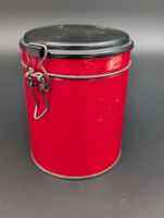 Vintage Hermet Bern Blechdose rot Bügelverschluss