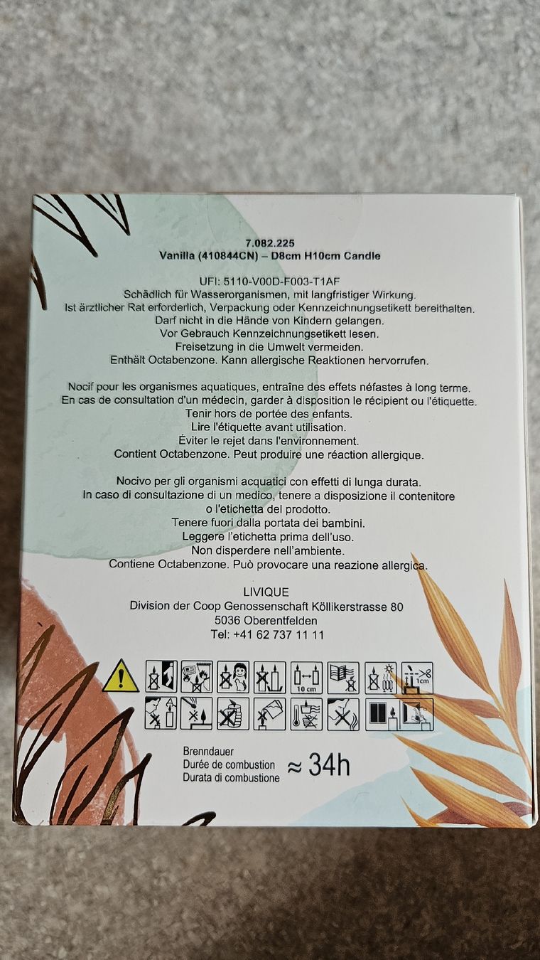 Candele: Duftkerze im Glas, Vanille – Nuovo e nell'imballaggio originale da Lyss venduto da Janine_z23 2