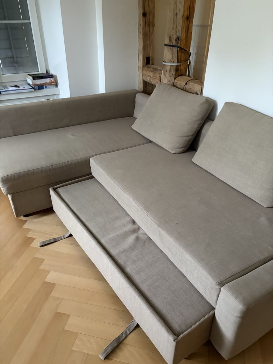 Divani: IKEA Schlafcouch Eckcouch Couch beige / sand  – Usato da Zug venduto da omi_j5yg 1