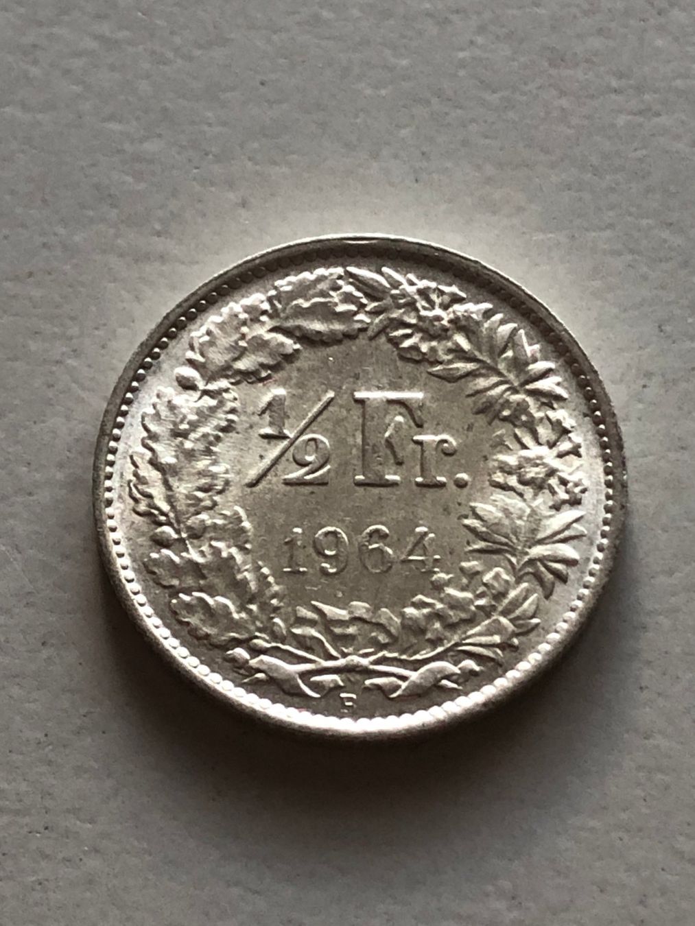 Alle Münzen: 50 Rp. 1964 Top – Gebraucht aus Schötz von Odpa