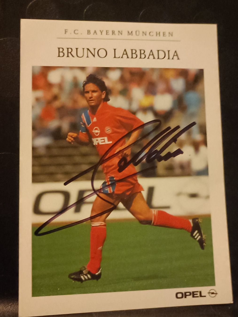 Autografi: Bruno Labbadia  - Bayern München - handsigniert – Usato da Menziken venduto da Artographs