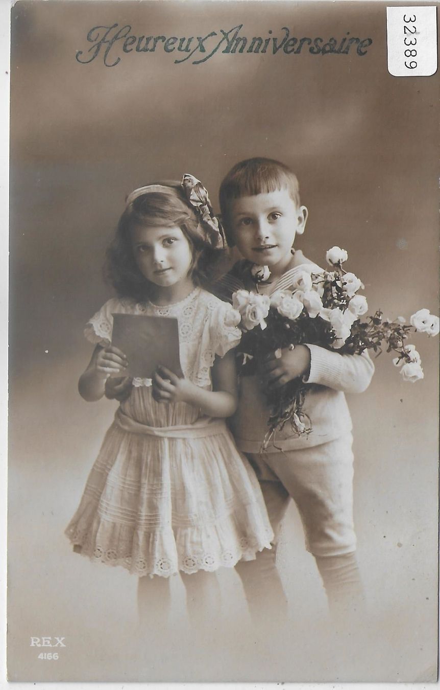Cartoline postali: Heureux Anniversaire - Glücklichen – Usato da Ettingen venduto da Kartenplanet