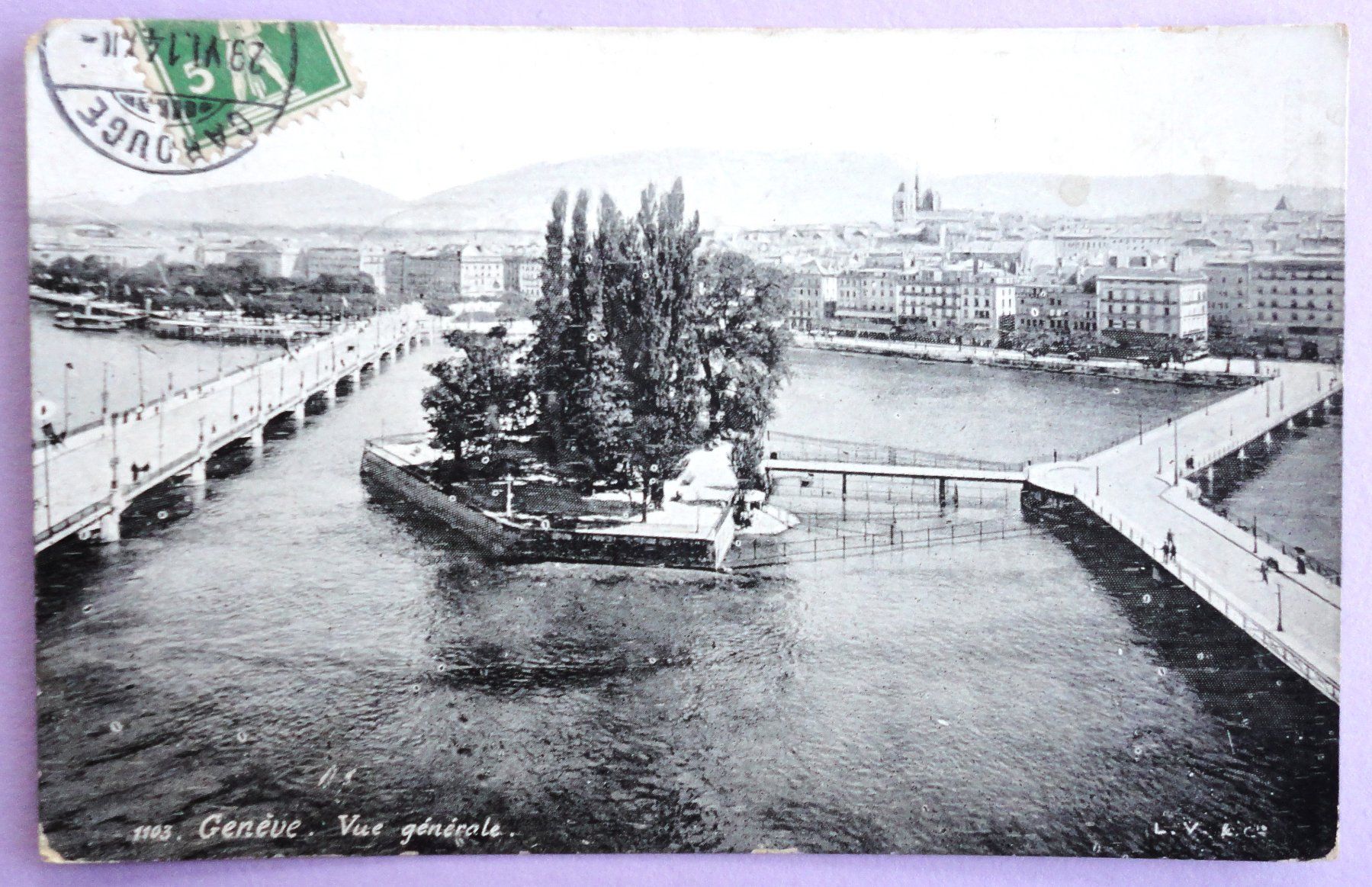 Cartoline postali: Genève - Vue générale – Difettoso da Fétigny venduto da Billy2miny