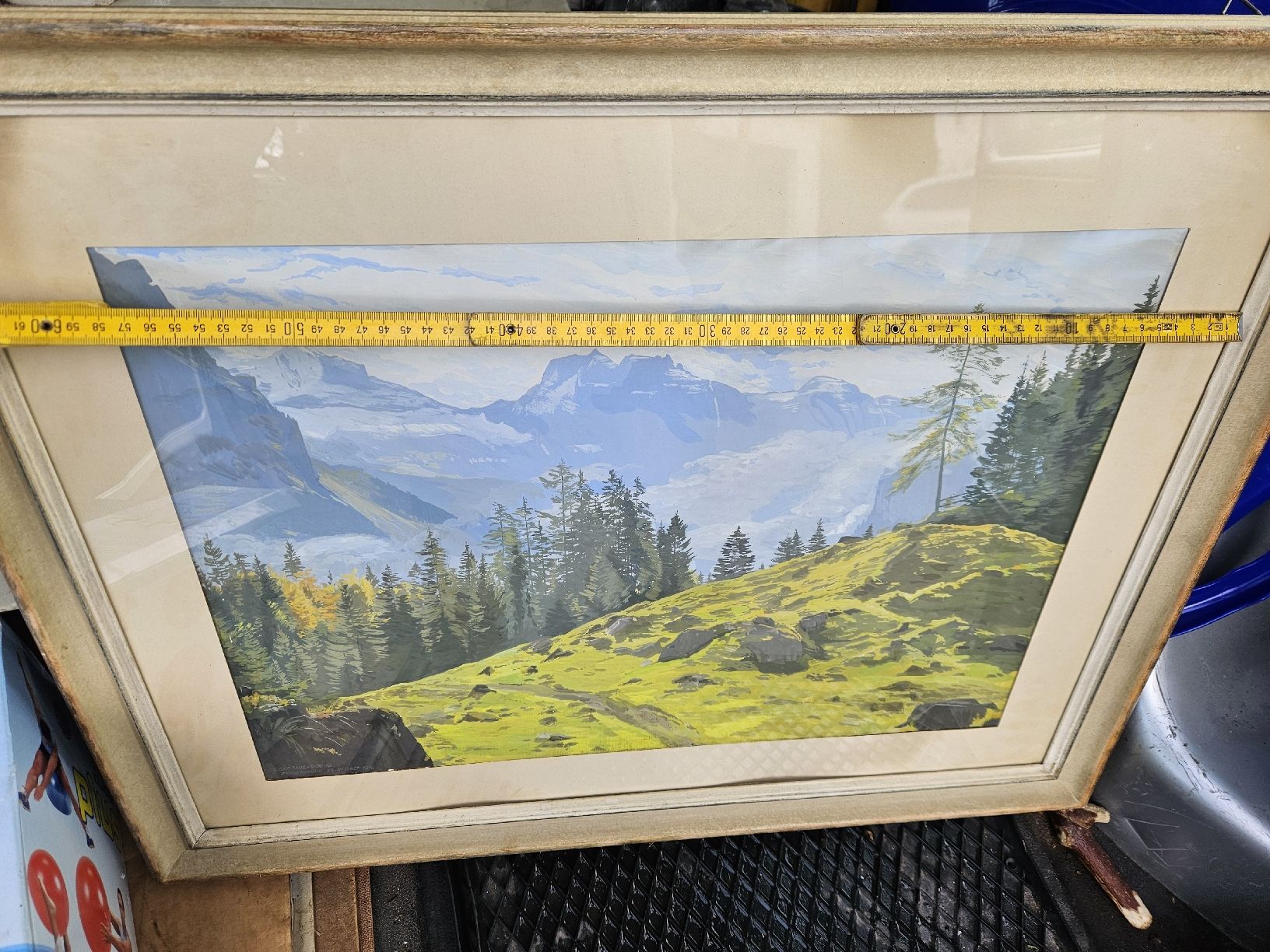 Gemälde: gemälde kandergrund 1947 garraux – Gebraucht aus Schwellbrunn von Jaguarpanter 5