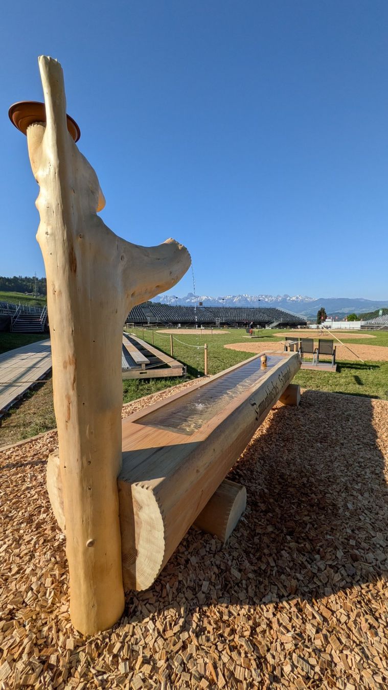 Teiche & Zierbrunnen: Original Holzbrunnen "Emmentalisches Schwingfest 2026" – Gebraucht aus Oberdiessbach von Revilo24 3