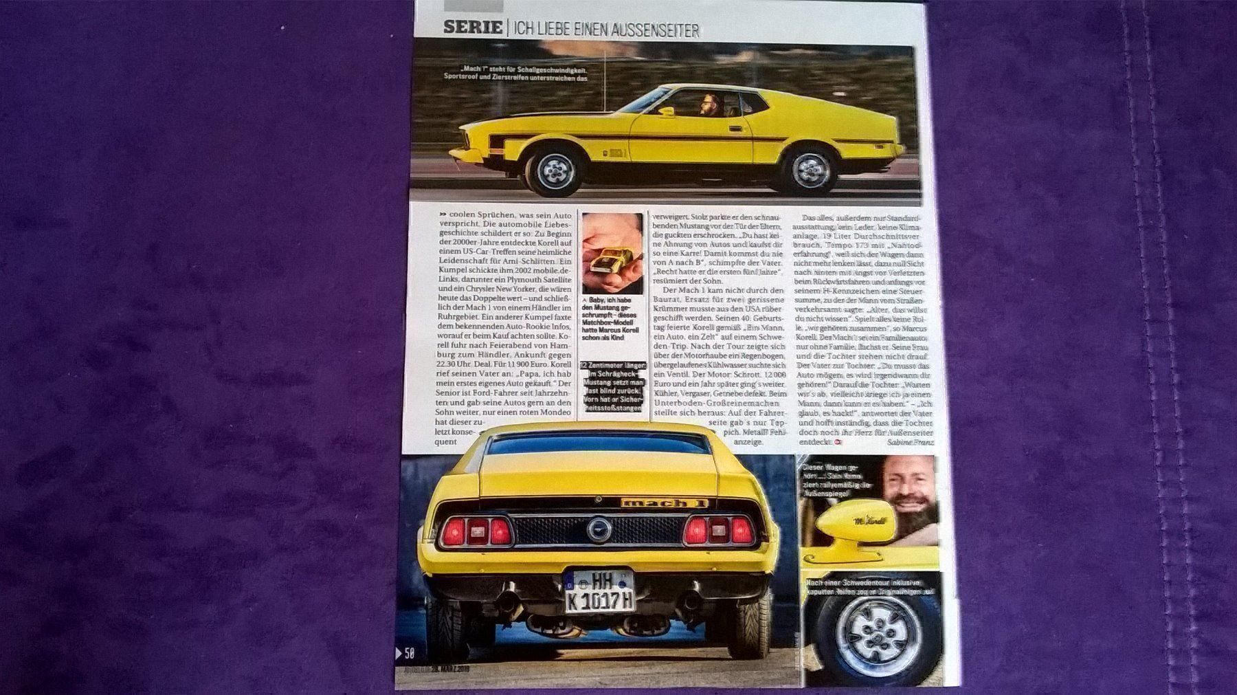 Riviste & Magazine: Berichte Ford Mustang Mach 1 – Usato da Bern venduto da micky031 1