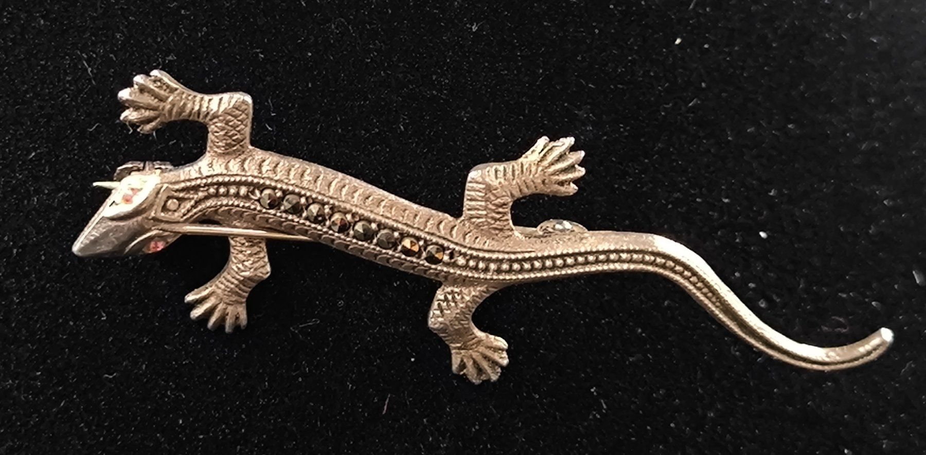 Broschen & Nadeln: Brosche Salamander, 800er Silber – Gebraucht aus Rorschacherberg von snOOpydOg11 3